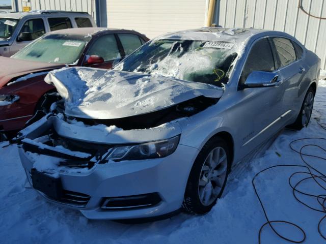 1G1155S37EU161206 - 2014 CHEVROLET IMPALA LTZ SILVER photo 2