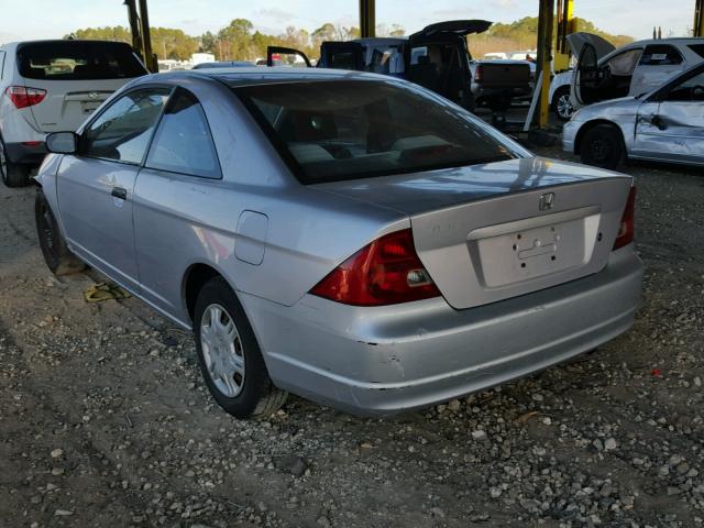 1HGEM22521L001893 - 2001 HONDA CIVIC LX SILVER photo 3