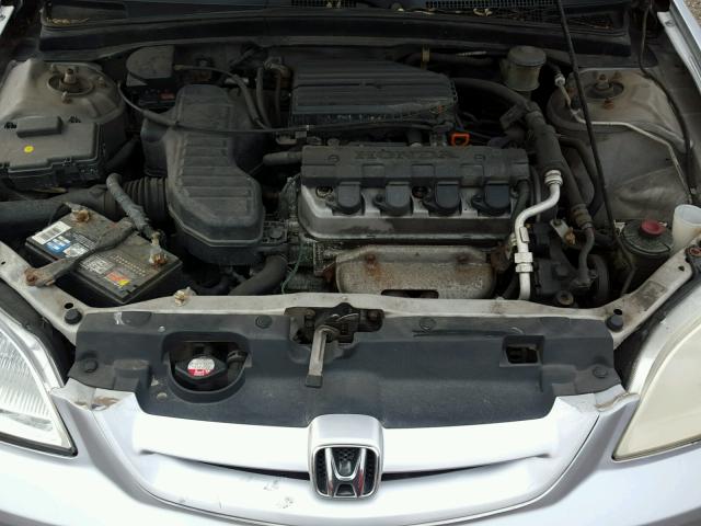 2HGES16532H569773 - 2002 HONDA CIVIC LX SILVER photo 7