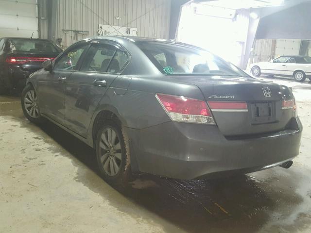 1HGCP2F89BA013037 - 2011 HONDA ACCORD EXL GRAY photo 3