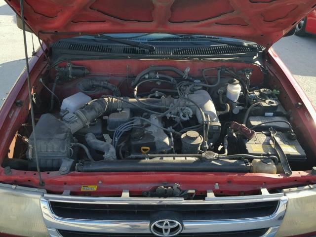 4TANL42N1XZ558194 - 1999 TOYOTA TACOMA RED photo 7