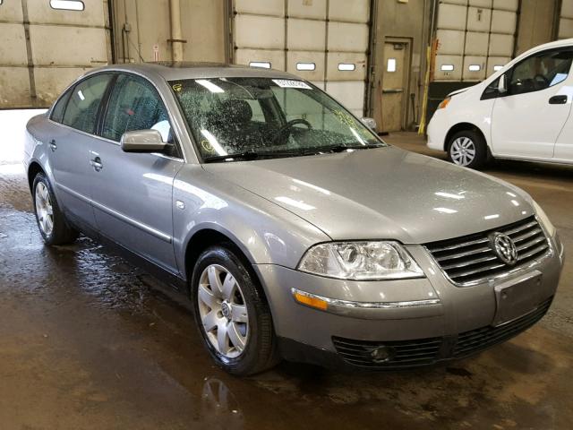 WVWTH63B63P267001 - 2003 VOLKSWAGEN PASSAT GLX GRAY photo 1