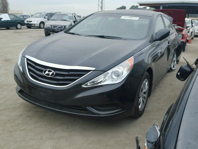 5NPEB4AC1BH163505 - 2011 HYUNDAI SONATA GLS BLACK photo 2