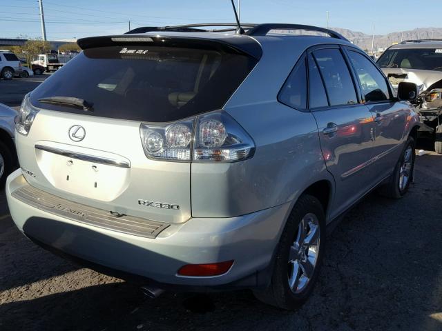 JTJGA31U240032188 - 2004 LEXUS RX 330 SILVER photo 4