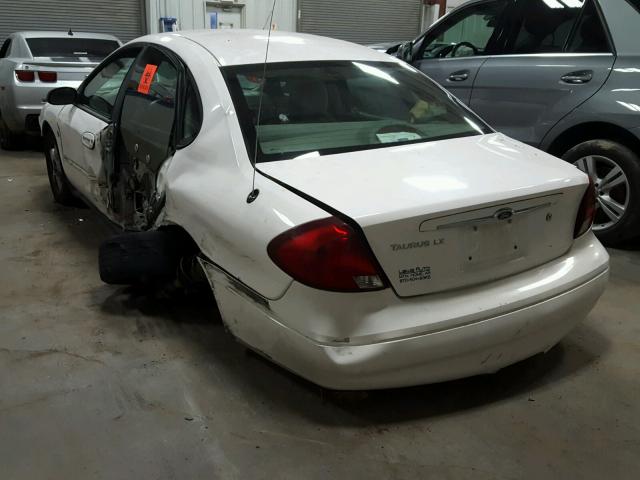 1FAHP52261G222471 - 2001 FORD TAURUS LX WHITE photo 3