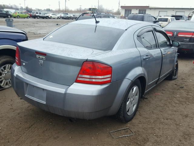 1B3LC46K38N611970 - 2008 DODGE AVENGER SE GRAY photo 4