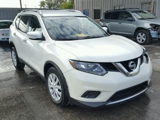 KNMAT2MT1FP581858 - 2015 NISSAN ROGUE S WHITE photo 1