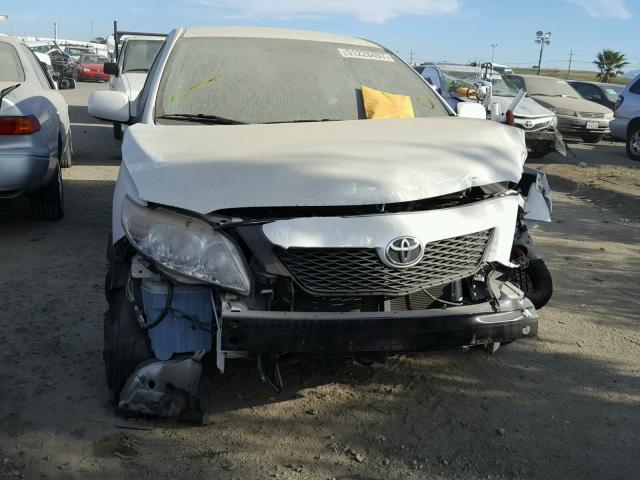 JTDBU4EE4A9109826 - 2010 TOYOTA COROLLA BA WHITE photo 1