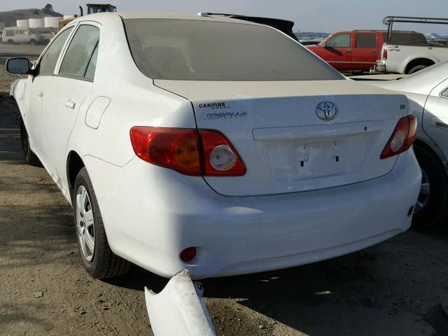 JTDBU4EE4A9109826 - 2010 TOYOTA COROLLA BA WHITE photo 3