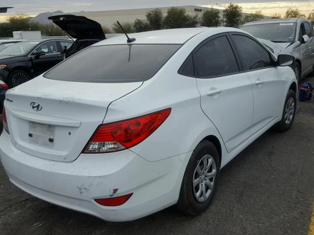 KMHCT4AE5CU196595 - 2012 HYUNDAI ACCENT GLS WHITE photo 4