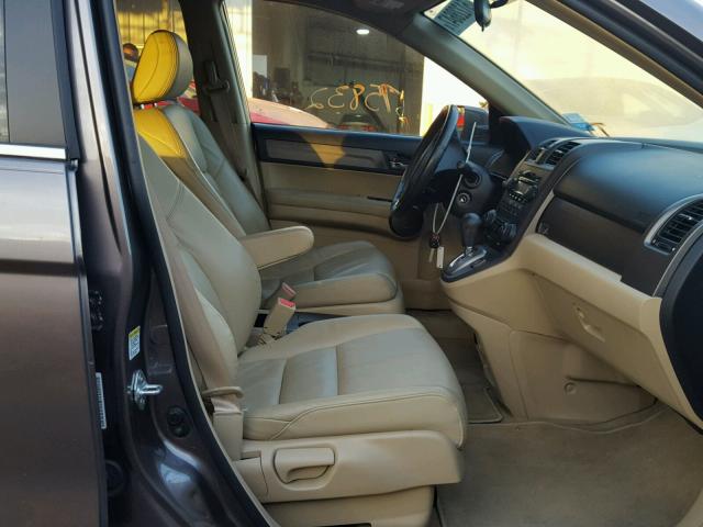 5J6RE38739L001676 - 2009 HONDA CR-V EXL GOLD photo 5