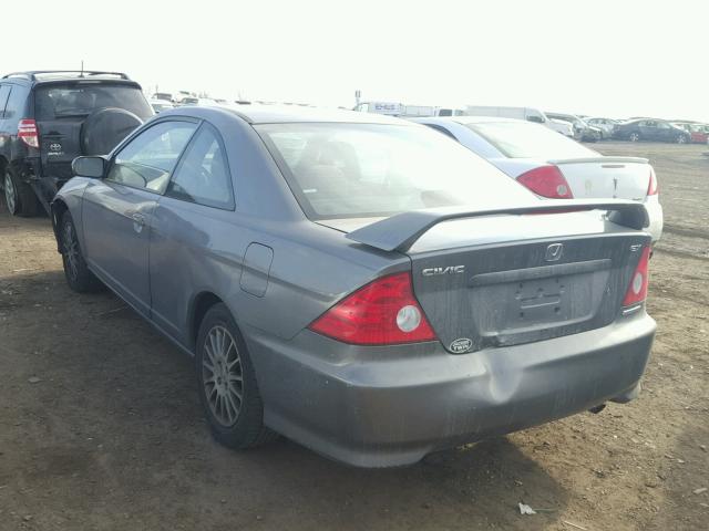 1HGEM22995L028159 - 2005 HONDA CIVIC EX GRAY photo 3