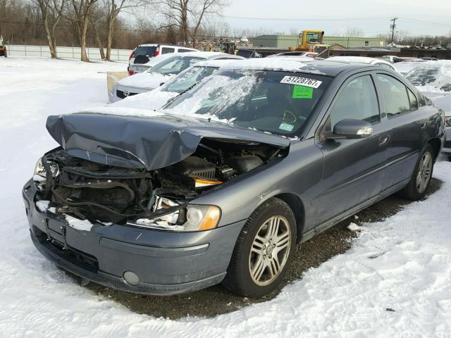 YV1RS592272625155 - 2007 VOLVO S60 2.5T GRAY photo 2