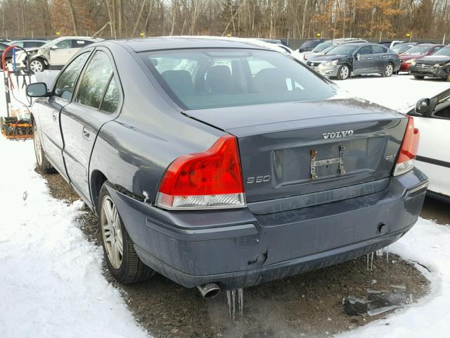 YV1RS592272625155 - 2007 VOLVO S60 2.5T GRAY photo 3