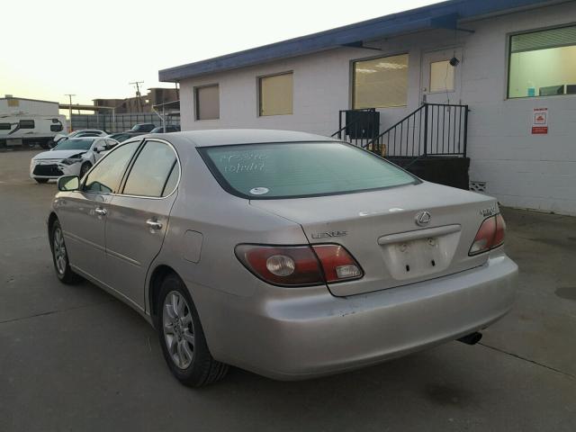 JTHBF30G130090865 - 2003 LEXUS ES 300 SILVER photo 3