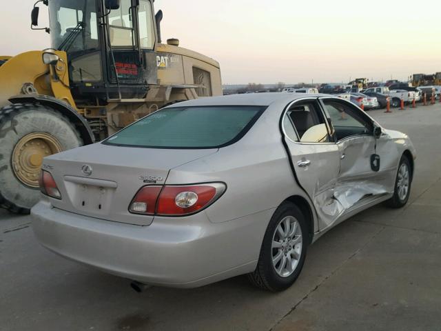 JTHBF30G130090865 - 2003 LEXUS ES 300 SILVER photo 4