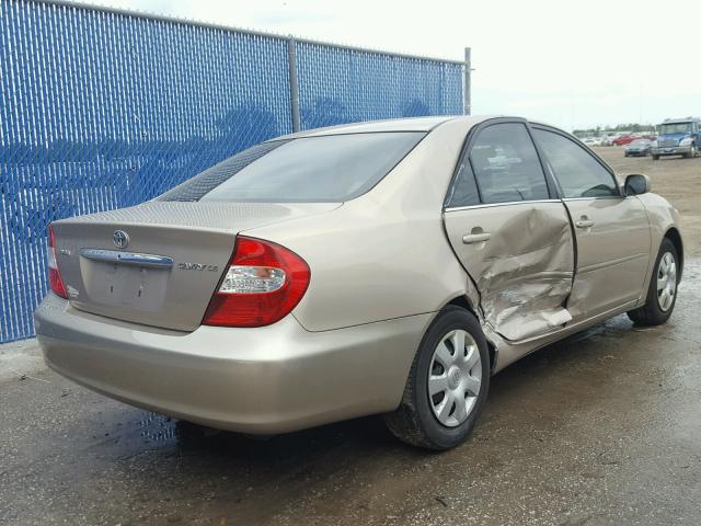 4T1BE32K32U110266 - 2002 TOYOTA CAMRY LE GOLD photo 4