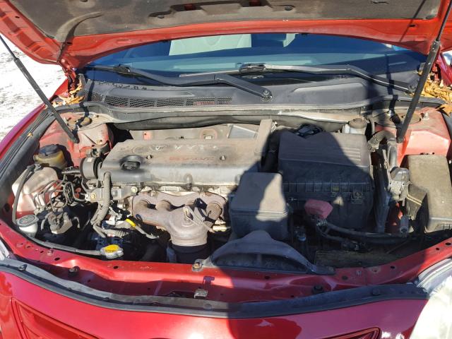 4T1BE46K47U067192 - 2007 TOYOTA CAMRY NEW RED photo 7