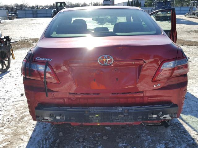 4T1BE46K47U067192 - 2007 TOYOTA CAMRY NEW RED photo 9