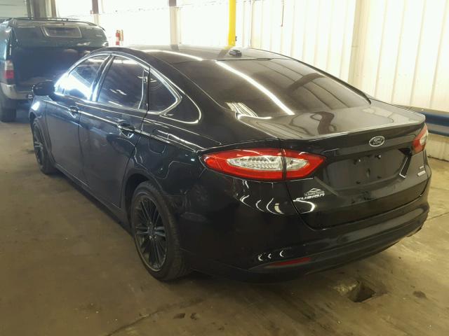 3FA6P0HD2GR171510 - 2016 FORD FUSION SE BLACK photo 3