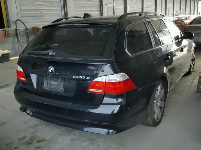 WBANN73536CN00651 - 2006 BMW 530 XIT BLACK photo 4