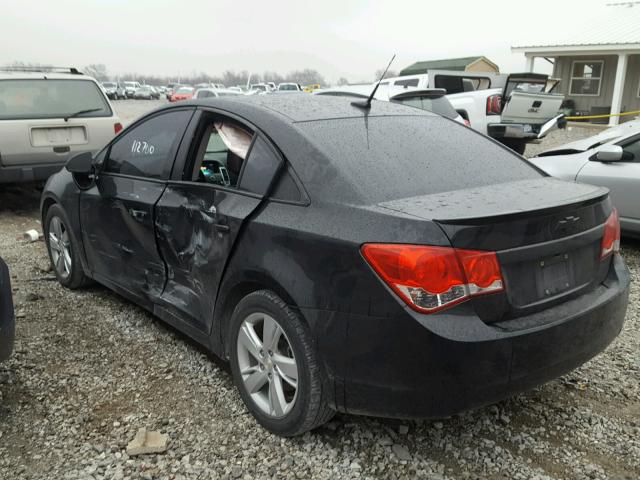 1G1P75SZ7E7107010 - 2014 CHEVROLET CRUZE BLACK photo 3