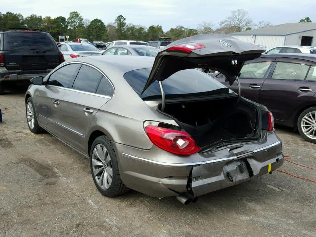 WVWMN7AN7BE724585 - 2011 VOLKSWAGEN CC SPORT BEIGE photo 3