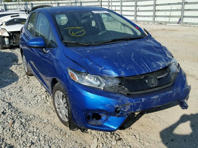 3HGGK5H51FM742694 - 2015 HONDA FIT LX BLUE photo 1