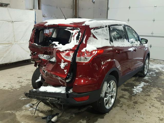 1FMCU9JX3EUA91682 - 2014 FORD ESCAPE TIT RED photo 4