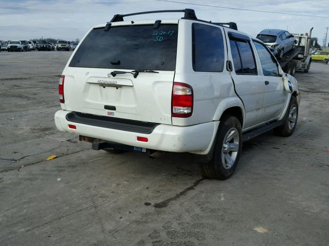 JN8DR09X83W701575 - 2003 NISSAN PATHFINDER WHITE photo 4