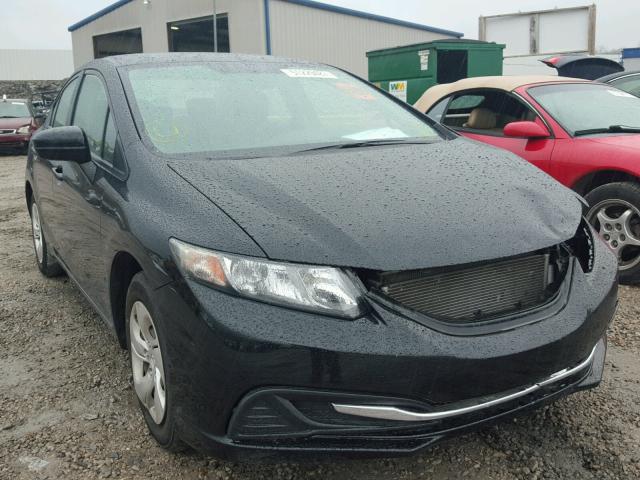 19XFB2F57EE038004 - 2014 HONDA CIVIC LX BLACK photo 1