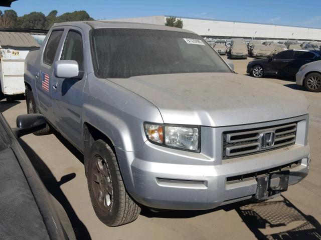 2HJYK16547H513792 - 2007 HONDA RIDGELINE SILVER photo 1