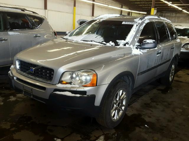 YV1CZ91H741082511 - 2004 VOLVO XC90 T6 SILVER photo 2