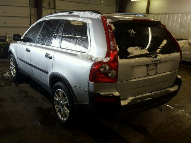 YV1CZ91H741082511 - 2004 VOLVO XC90 T6 SILVER photo 3