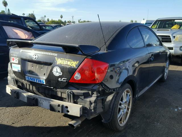 JTKDE177950051282 - 2005 TOYOTA SCION TC BLACK photo 4