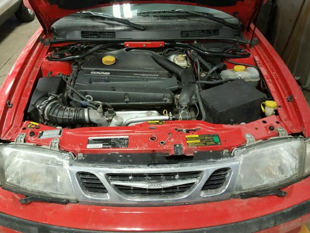 YS3DF78K417018873 - 2001 SAAB 9-3 SE RED photo 7