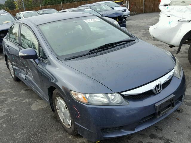 JHMFA3F27AS001636 - 2010 HONDA CIVIC HYBR BLUE photo 1