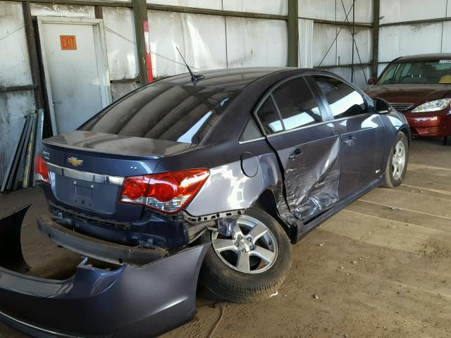 1G1PC5SB8E7295048 - 2014 CHEVROLET CRUZE LT BLUE photo 4