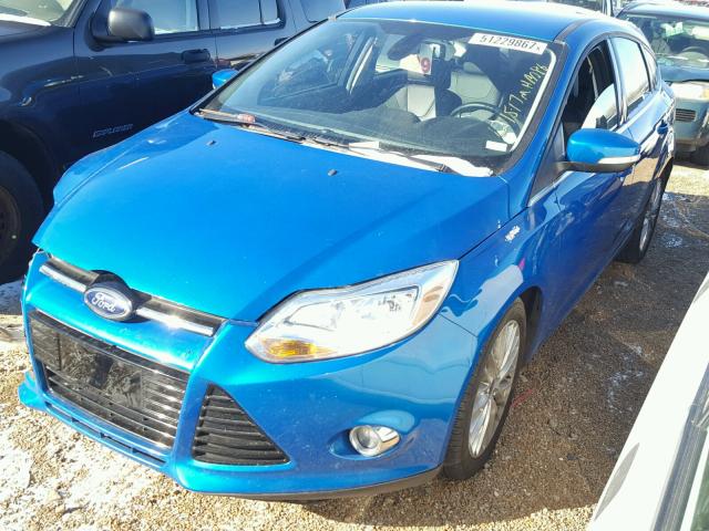 1FAHP3M25CL450702 - 2012 FORD FOCUS SEL BLUE photo 2