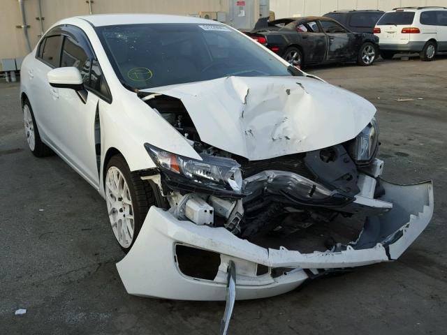 19XFB2F53EE264007 - 2014 HONDA CIVIC LX WHITE photo 1