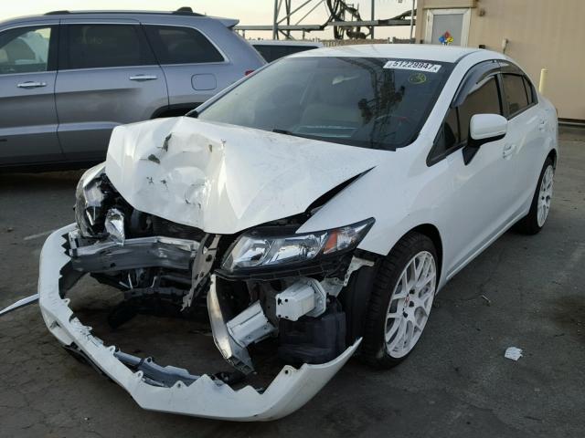 19XFB2F53EE264007 - 2014 HONDA CIVIC LX WHITE photo 2