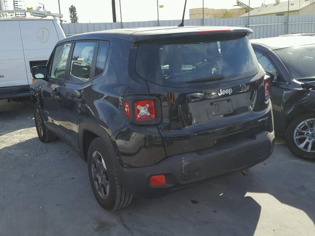 ZACCJAAT9FPB20293 - 2015 JEEP RENEGADE S 黑色 照片 3
