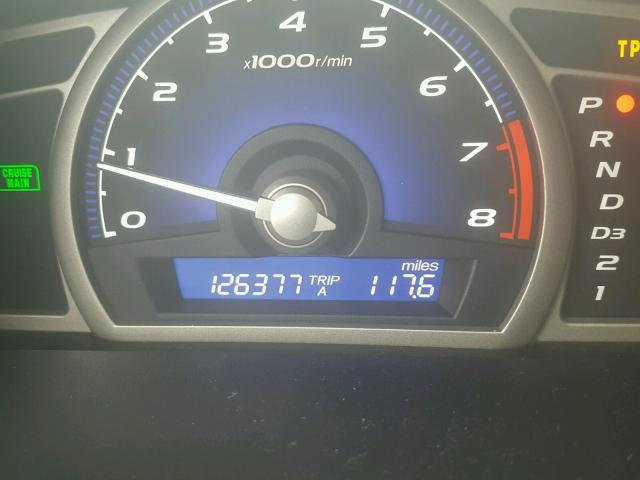 2HGFA1F87AH531186 - 2010 HONDA CIVIC EX ვერცხლისფერი ფოტო 8