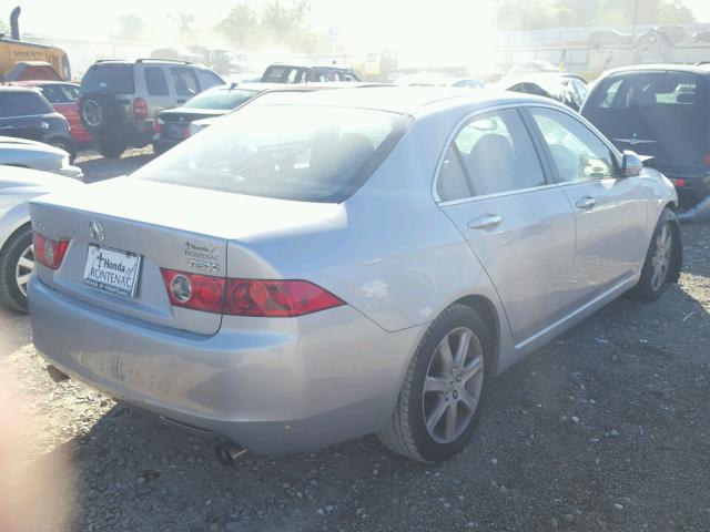 JH4CL96804C043245 - 2004 ACURA TSX SILVER photo 4