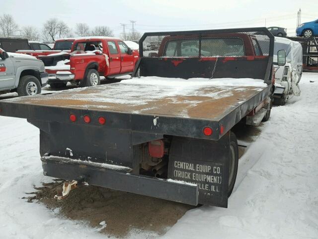 1FDKF37H8LKB02493 - 1990 FORD F350 RED photo 4