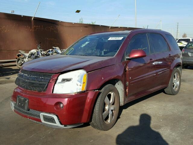 2CNDL937086347400 - 2008 CHEVROLET EQUINOX SP BURGUNDY photo 2