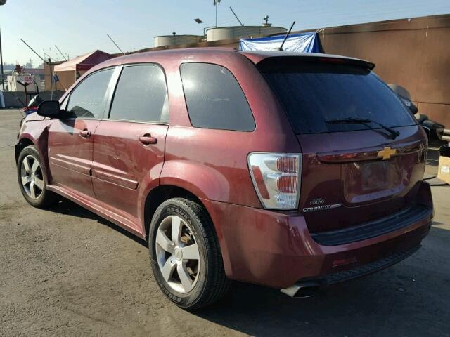 2CNDL937086347400 - 2008 CHEVROLET EQUINOX SP BURGUNDY photo 3