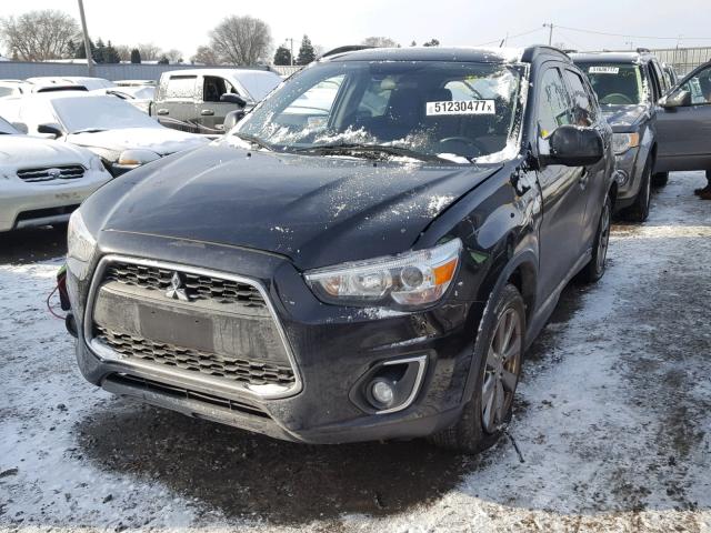 4A4AR5AU8DE016893 - 2013 MITSUBISHI OUTLANDER BLACK photo 2