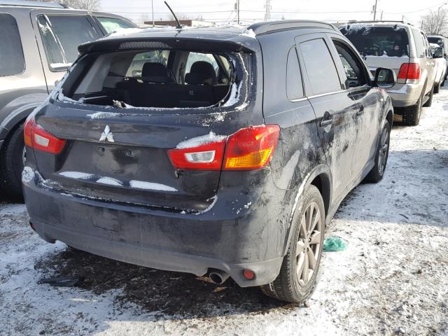 4A4AR5AU8DE016893 - 2013 MITSUBISHI OUTLANDER BLACK photo 4