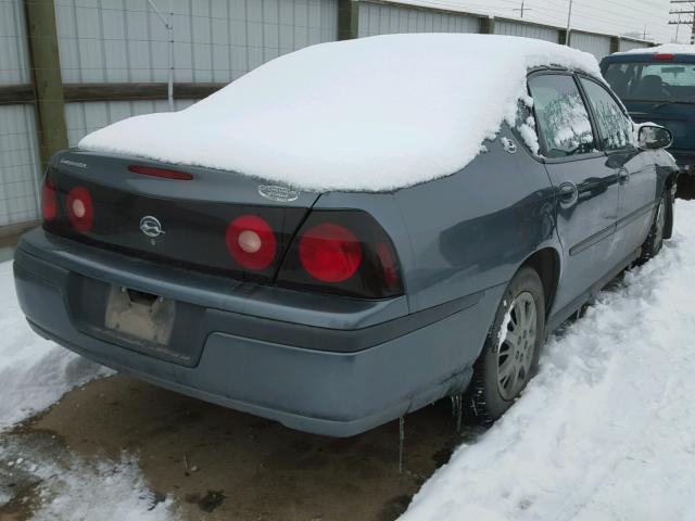 2G1WF52EX59186750 - 2005 CHEVROLET IMPALA SILVER photo 4